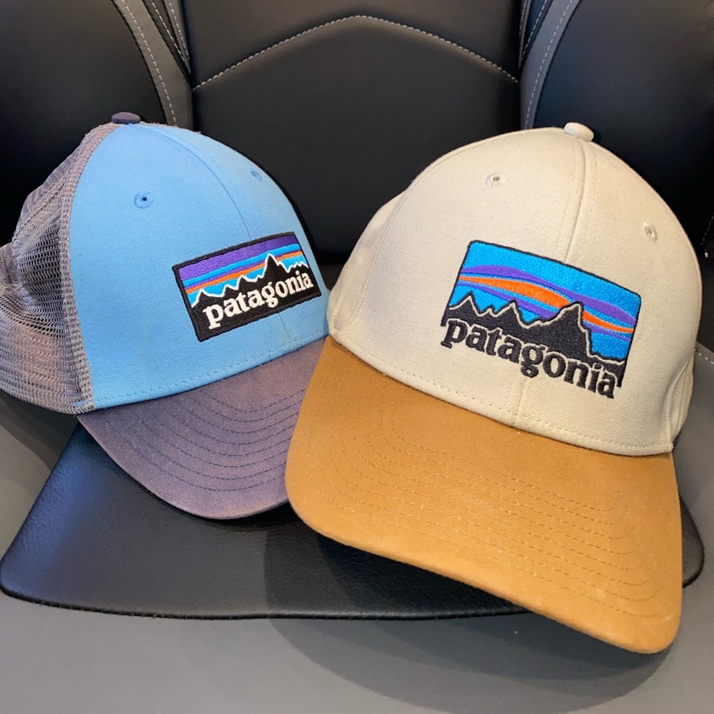 PATAGONIA Hat Bundle (2) Snapbacks RARE